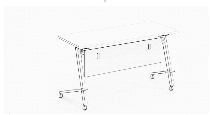 板式可折疊時尚會議桌